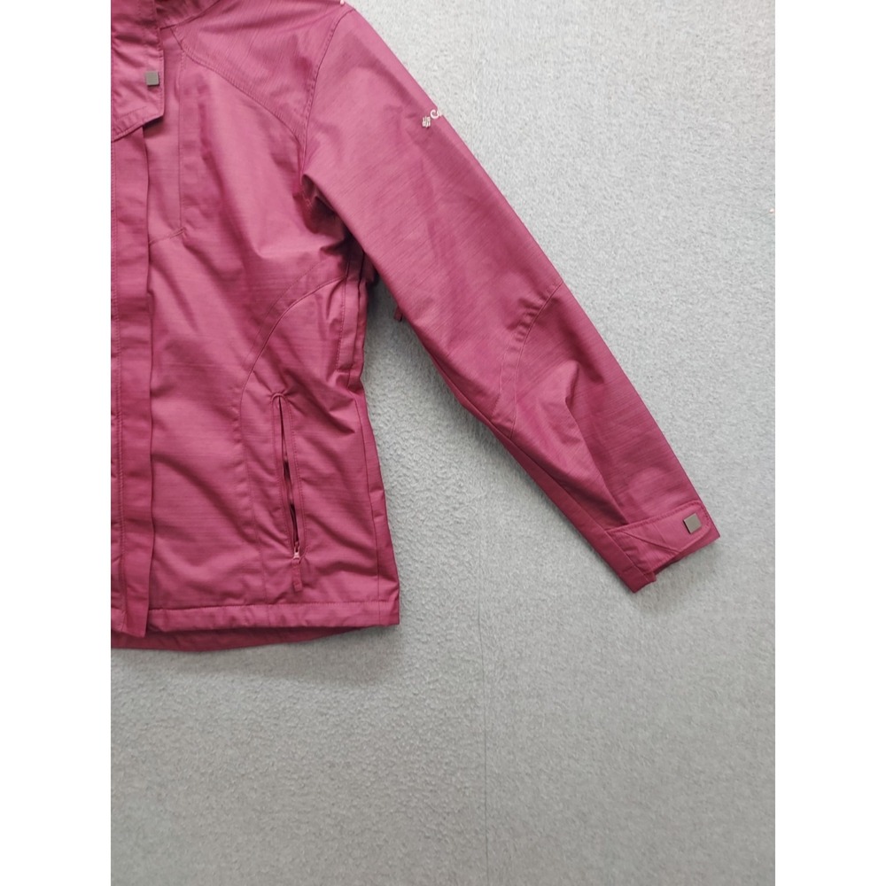 Columbia Sportwear Company Women Hoodie Jacket M Purple Full Zip Pockets Outdoor - Picture 4 of 15
